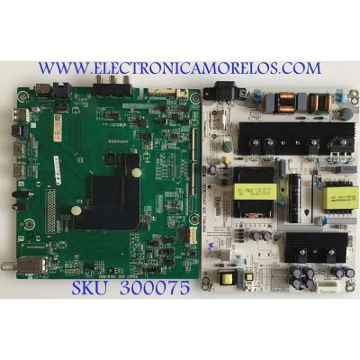 KIT DE TARJETAS PARA TV SHARP / MAIN 224024C / RSAG7.820.7918/ROH / FUENTE 222172 / RSAG7.820.7748/ROH / PANEL HD500S1U51-T0L1\S3\GM\CKD\ROH / MODELO LC-50Q620U